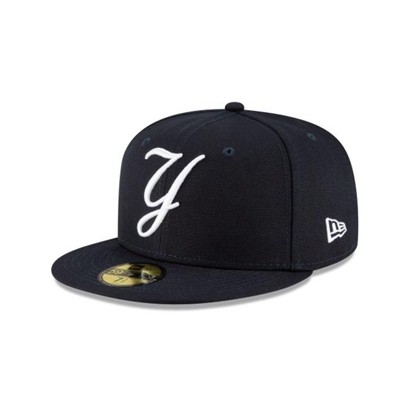 MLB New York Yankees Ligature 59Fifty Fitted (CKQ9195) - Blue New Era Caps